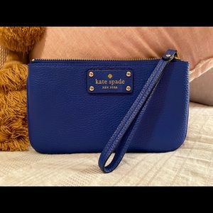 Royal blue Kate Spade wristlet